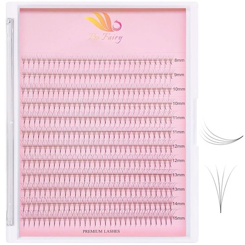 Pro Fairy Premade Fans Lashes 3D 4D 5D 6D Voleme Lash Extensions Pre Made Fans Eyelash Extension Mixed 8-15mm Thickness 0.07 Curl C/D (4D 0.07 D Mix)
