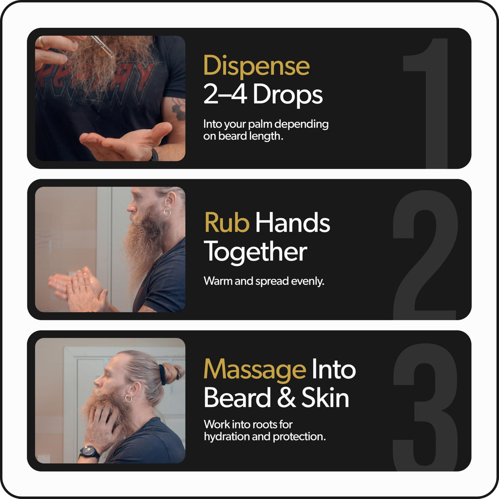 The Beard Struggle Tonic + Elixir Beard Oil Bundle - Gold Collection - Grooming Beard Oil - Softens, Moisturizers, and Strengthens Beard Growth - Pack of 2, Asgardian Secret