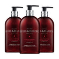 Baylis & Harding Liquid Hand Soap Wash with Dispenser, Black Pepper & Ginseng for Men, 16.9oz/500ml (3-Pack)