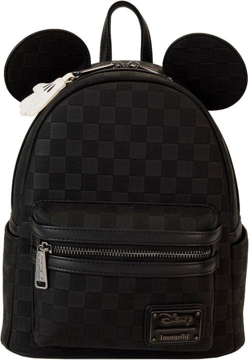 Loungefly Mickey Mouse Mini Backpack - Checkered Texture Design | Stylish & Compact