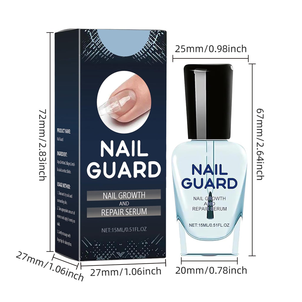 YFKEJI Onyxoguard Nail Growth And Repair Serum, Nail Growth and Strengthener Essence For Thin Nails And Growth, Nail Growth Serum, Onyxoguard Serum (2PCS), White