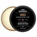Live Bearded Beard Butter, 3 fl oz - Made in the USA - All-Natural Leave-in Conditioner and Softener with Shea | Canyon Scent - Juniper, Cypress, Fir Needle