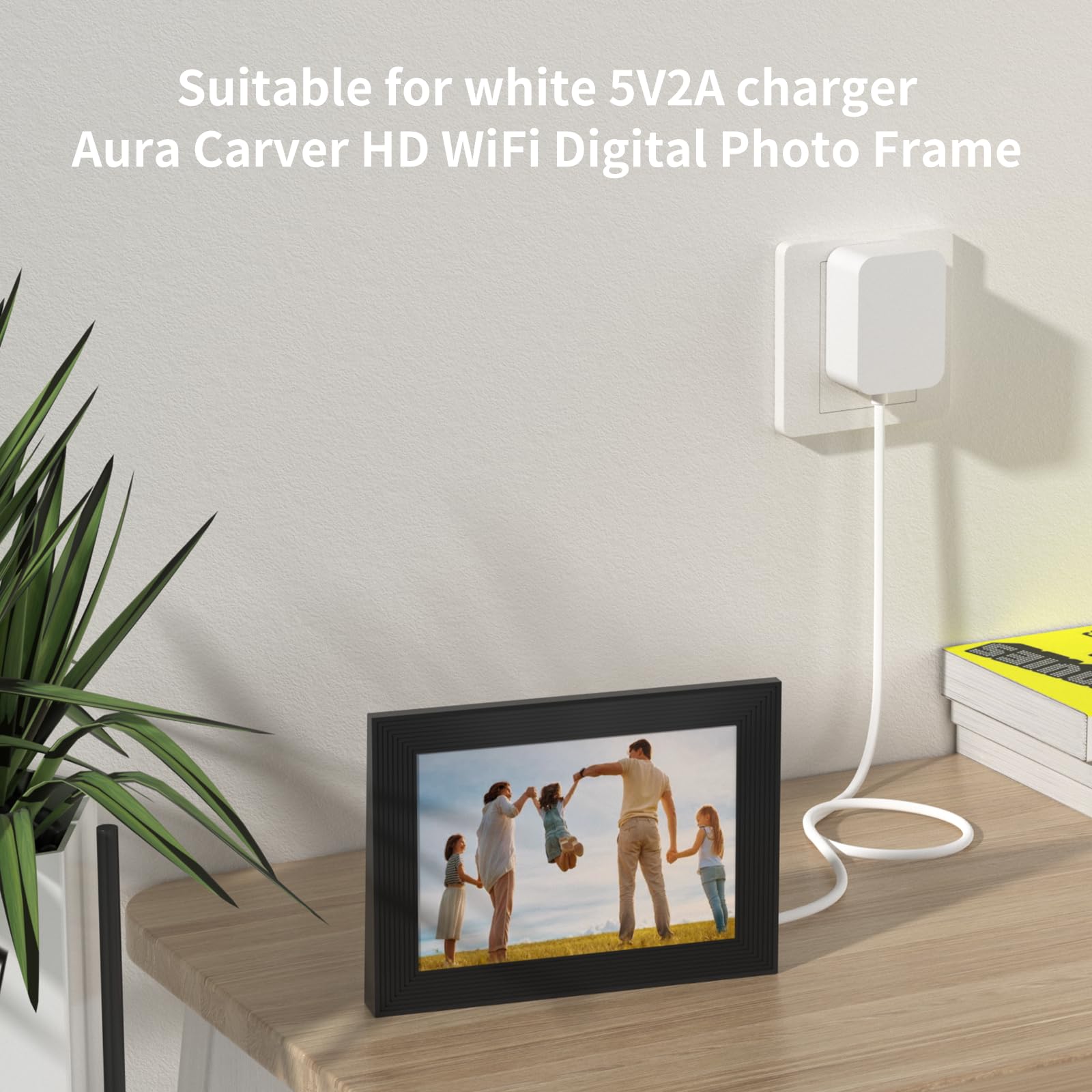 5V Power Cord for Aura Carver AF900 AF100,Compatible with SR-A30502000U2 Power Adapter Supply with 4.9Ft Power Cord