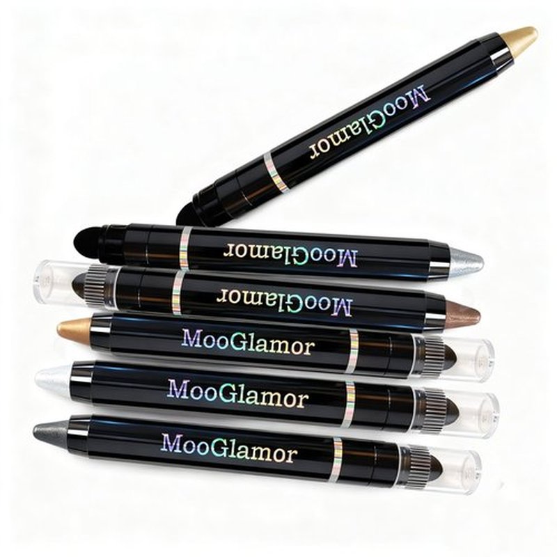 MooGlamor 6 Pcs Eyeshadow Stick Shimmer Eye Shadow Set with Retractable and Blendable Eye Shadow Stick for Long-Lasting Colorful Eye Makeup