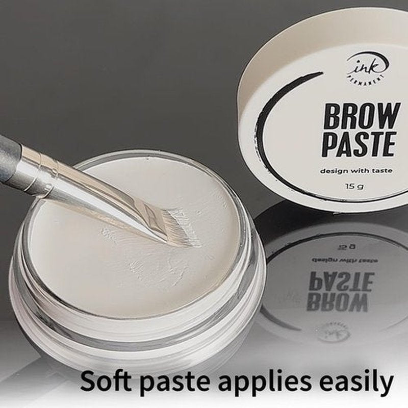 Eyebrow White Mapping Paste [Large 15g Bottle] Brow Mapping Paste, Eyebrow Contour for Microblading and PMU Supplies, Brow Design, Draw or Sketch the Shape