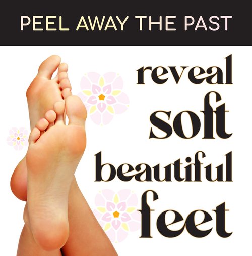 Prescia Foot Peel Mask - For Cracked Heels, Dead Skin & Calluses - Baby Soft Feet, Smooth Skin, Removes & Repairs Rough Heels, Dry Toe Skin - Exfoliating Peeling Natural Treatment - Crescena
