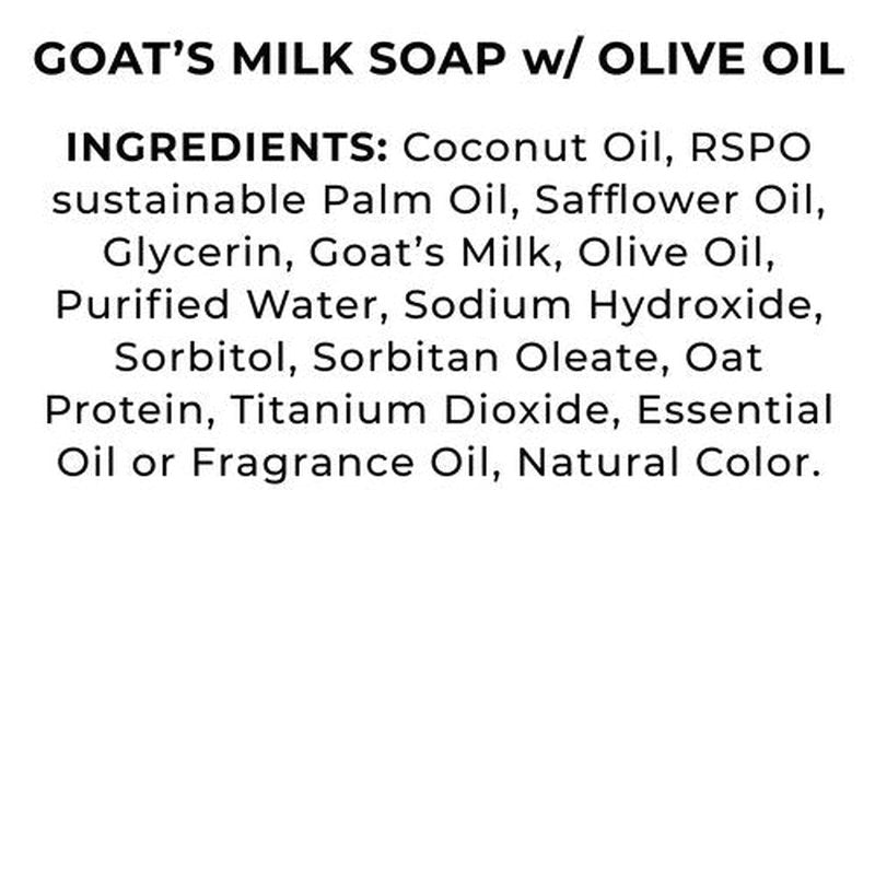The Grecian Soap Company Goat Milk & Olive Oil Soap Bar 3-Pack – Black Raspberry Vanilla Scent, Natural Bar Soap, Moisturizing & Nourishing Body Soap Bars, Made in USA