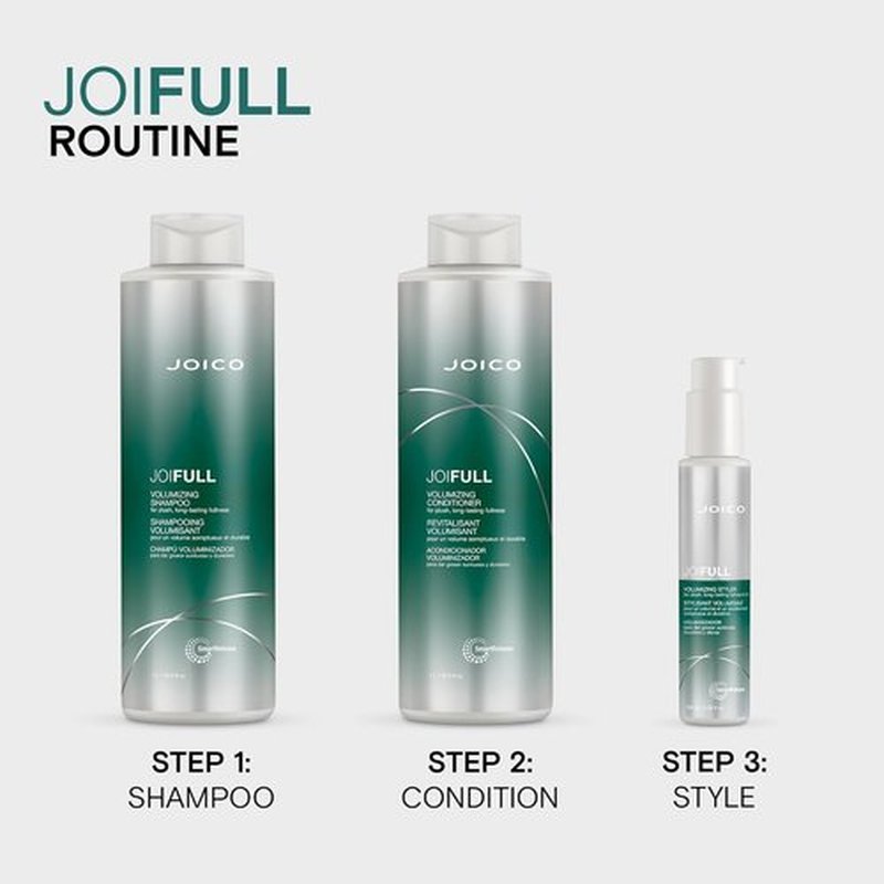 Joico JoiFULL Volumizing Shampoo - Boost Body & Shine for Fine, Thin Hair | Long-Lasting Fullness