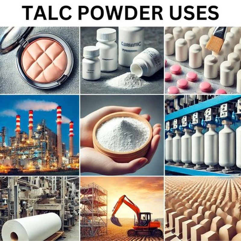 mGanna 100% Natural Talc Powder for Facial Make-up, Cosmetic Formulations, and Other Industrial Application 1 LBS / 454 GMS