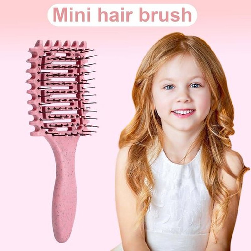 Skiennix Curl Defining Brush - Vented Detangling Tool for Curly Hair | Lightweight & Ergonomic (2 Pcs Green)