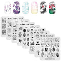 KAD Nail Stamping Plates 8pcs Templates Nail Art Plates Set Chinese Style Series