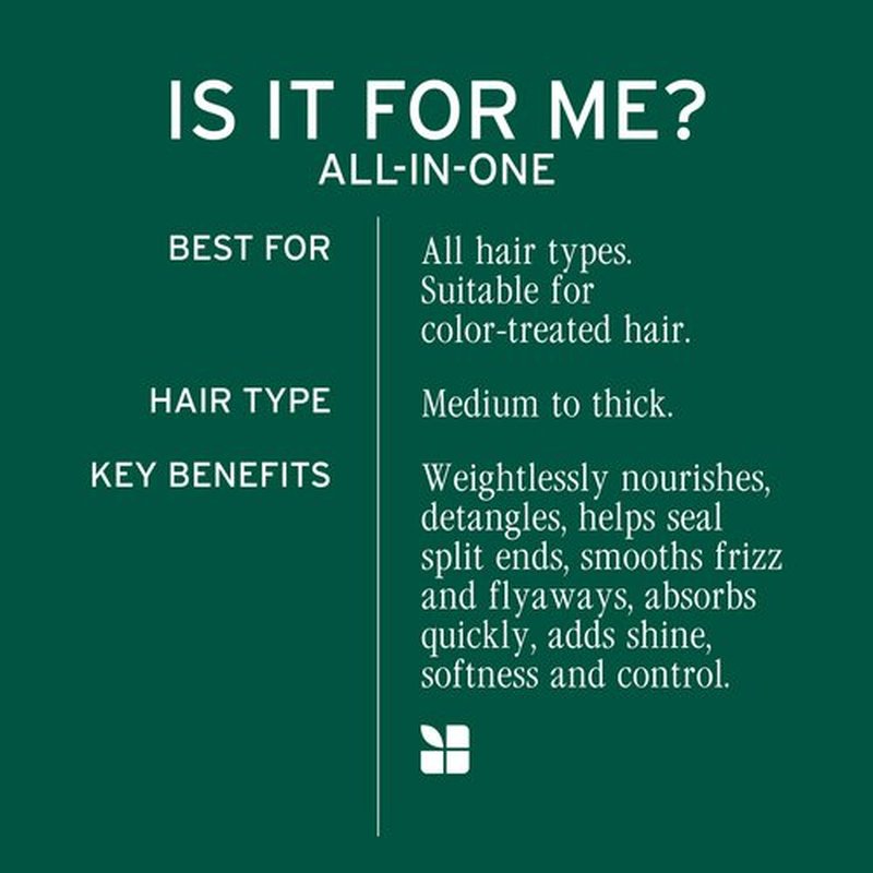 Biolage All-In-One Multi-Benefit Styling Oil - Detangles, Nourishes & Smoothes, For All Hair Types, With Moringa Oil, Vegan, 3.4 Fl Oz