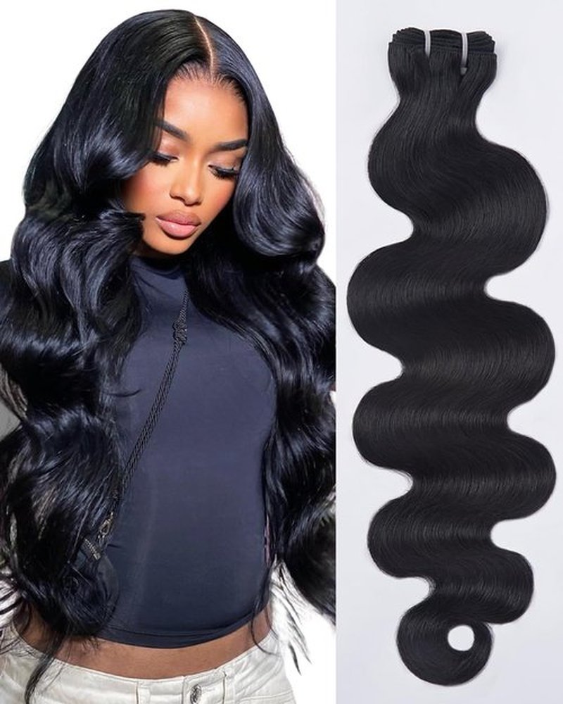 Lucklady 16A Raw Bundles Human Hair Body Wave, 20 Inch Body Wave Bundles Human Hair, Triple Lifespan Virgin Remy hair