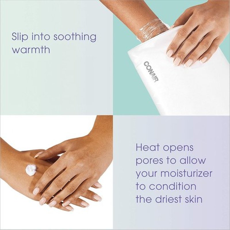 True Glow by Conair Hand Warmer - Electric Hand Warmer Thermal Spa - Heated Lotion Beauty Mitts - Packaging May Vary