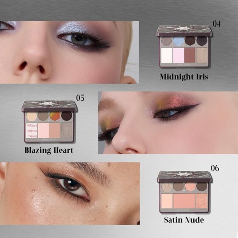 GIRLCULT All-in-One Makeup Palette, Full Face Makeup Palette with Eyeshadow Blush Bronzer and Highlighter, Matte and Shimmer Face Palette for Travel and Daily Makeup #04