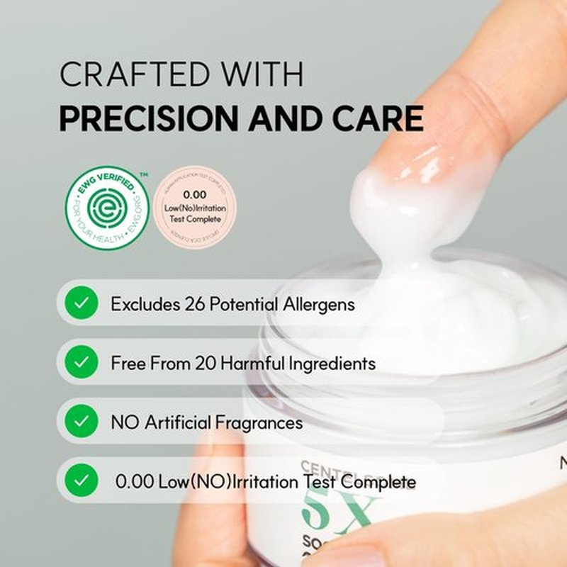 NEUL20S Centelsome 5X Soothing Cream 1.69 fl oz/50ml | Face Moisturizer for Skin Regeneration, Hydration, Blemish Spot Treatment, Korean Skincare, Centella Asiatica, Niacinamide, Exosomes, Panthenol