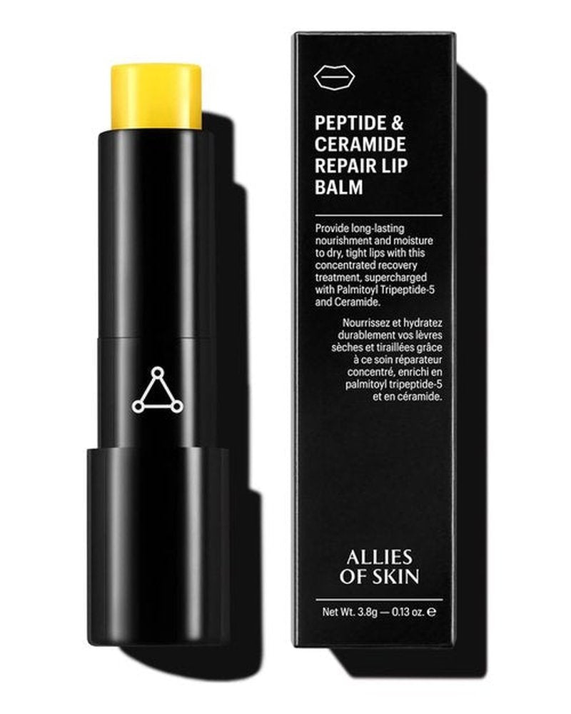 Allies of Skin Peptide & Ceramide Repair Lip Balm - Nourishing Formula with Vitamin C & E, 3.8g/0.13 oz