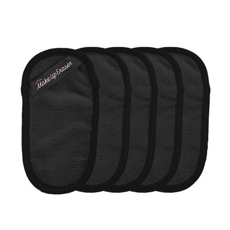 The Original MakeUp Eraser Mini PRO 5-pack, Erase All Makeup With Just Water, Including Waterproof Mascara, Eyeliner, Foundation, Lipstick, Sunscreen and More! Chic Black, 5ct