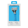 Harry's Original Razors for Men - Two 5-Blade Cartridges and 1 Razor Handle - German Engineered - Surf Blue Edition