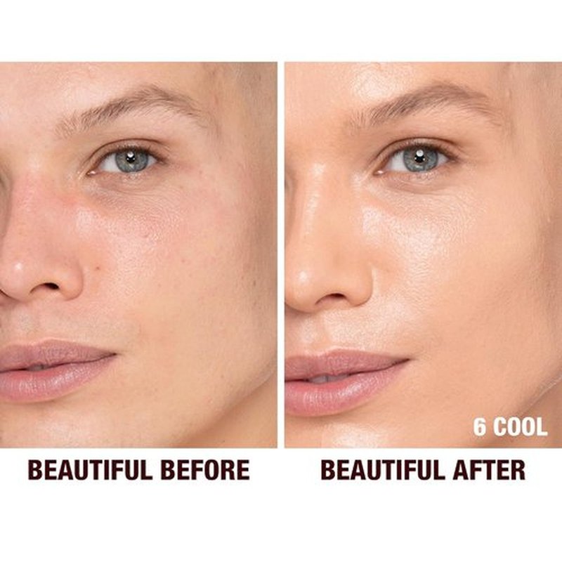 Charlotte Tilbury Beautiful Skin Foundation - Medium Coverage Hydrating Makeup for Instant Glow & Plumping Hydration
