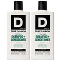 Duke Cannon Supply Co. 2-in-1 Hair Wash - Masculine Scent - Gentle Cleansing Hair Wash For Men - Stimulating Hair Shampoo & Conditioner - Strengthens Hair - Tea Tree - 2 Pack (14 oz)