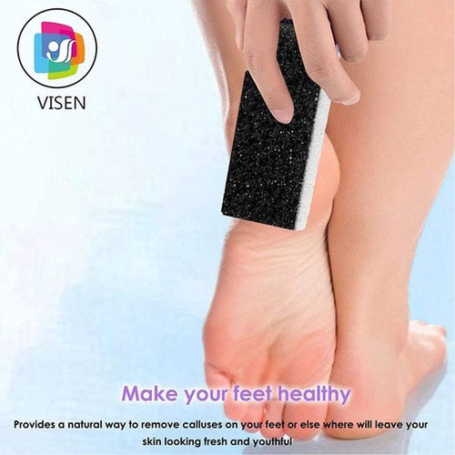2 in 1 Pumice Stone for Feet,6 Pack Foot Scrubber & Callus Remover, Stone Scrubber for Hard Skin,Foot Pumice,Dead Skin Remover for Feet, Heels, Hands and Body