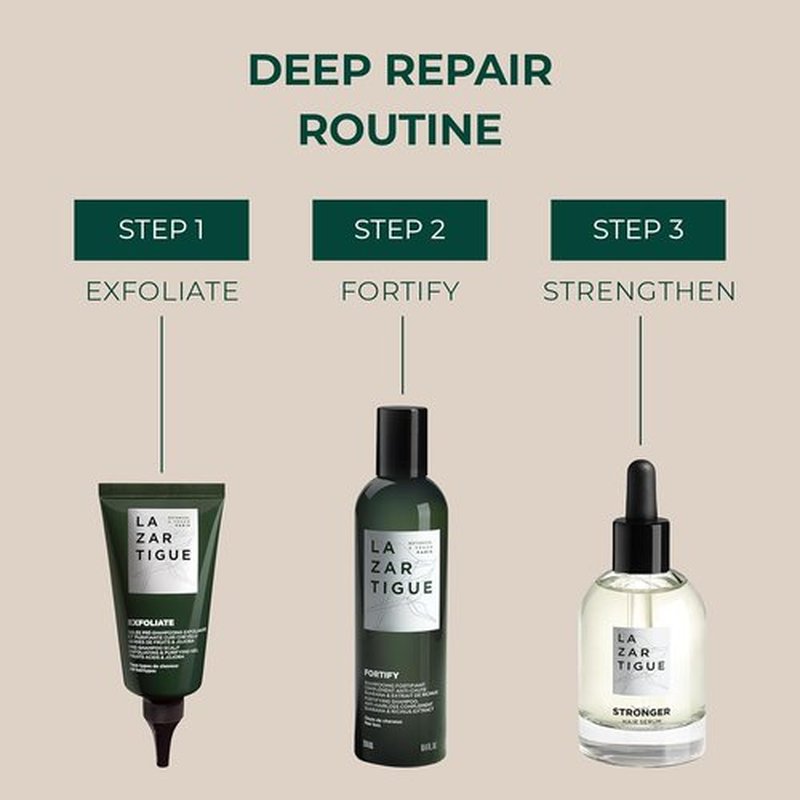 Lazartigue Stronger & Growth Hair Serum - Volumizing Treatment for Thinning Hair | Vegan & Sulfate-Free, 1.7 Fl Oz
