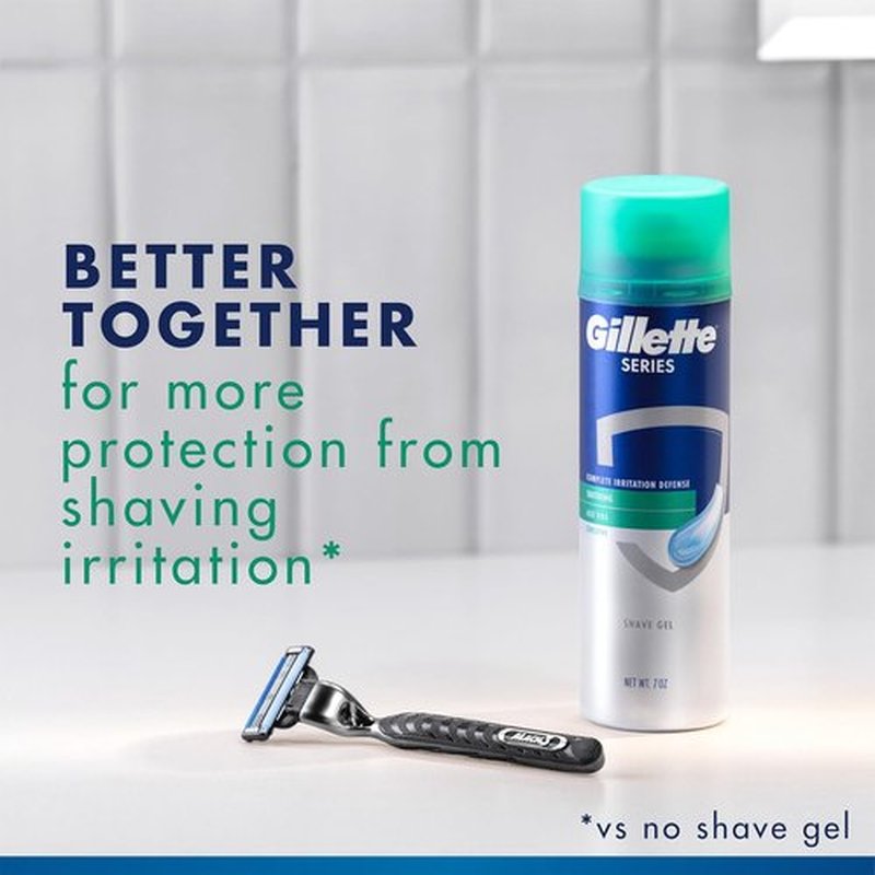 Gillette Soothing Shaving Gel for Men - Protects Against Irritation with Aloe Vera | 2.5 oz