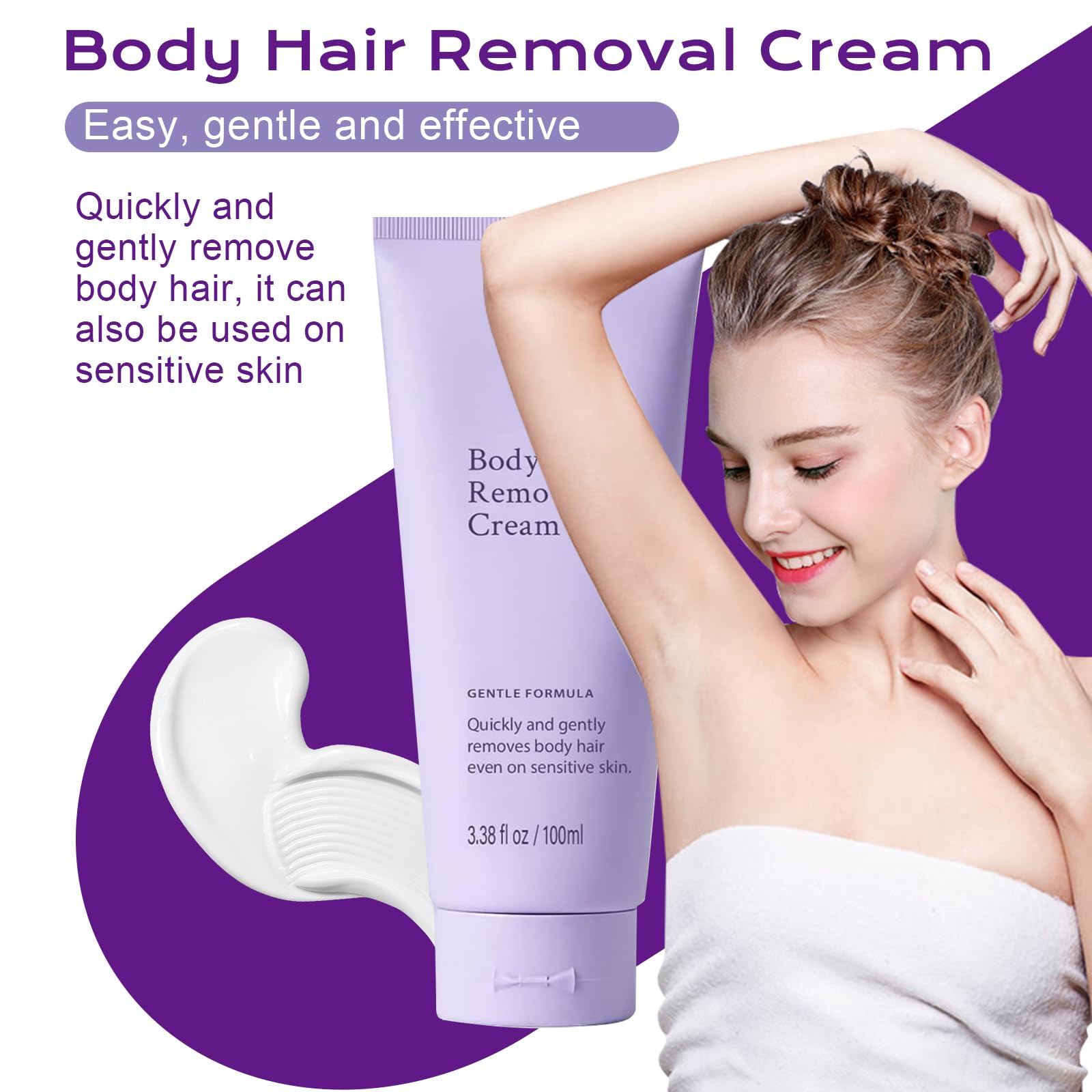 Removal Cream for Sensitive Skin, Durable and Smooth for Men and Women