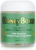 Beesaluxe HoneyBotan - 100% Natural Unpetroleum Skin Balm with Organic Ingredients - Petroleum Jelly Alternative for Lips, Hands, Baby Care, Makeup Remover, and More (4 Ounce)