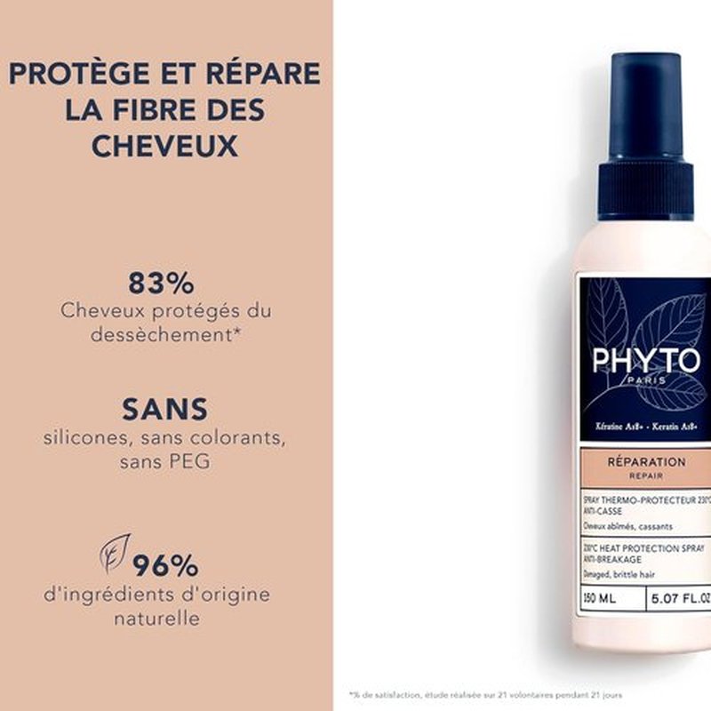 Phyto Paris Phytokeratine Heat Protecting Spray - Repair & Protect Hair from Damage