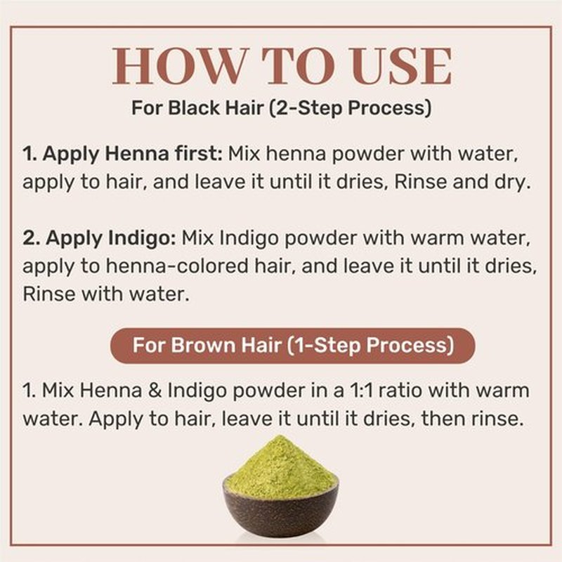 SAMYAM Natural Indigo Powder - 200g (7 oz) | Natural Hair Dye, Chemical and PPD Free