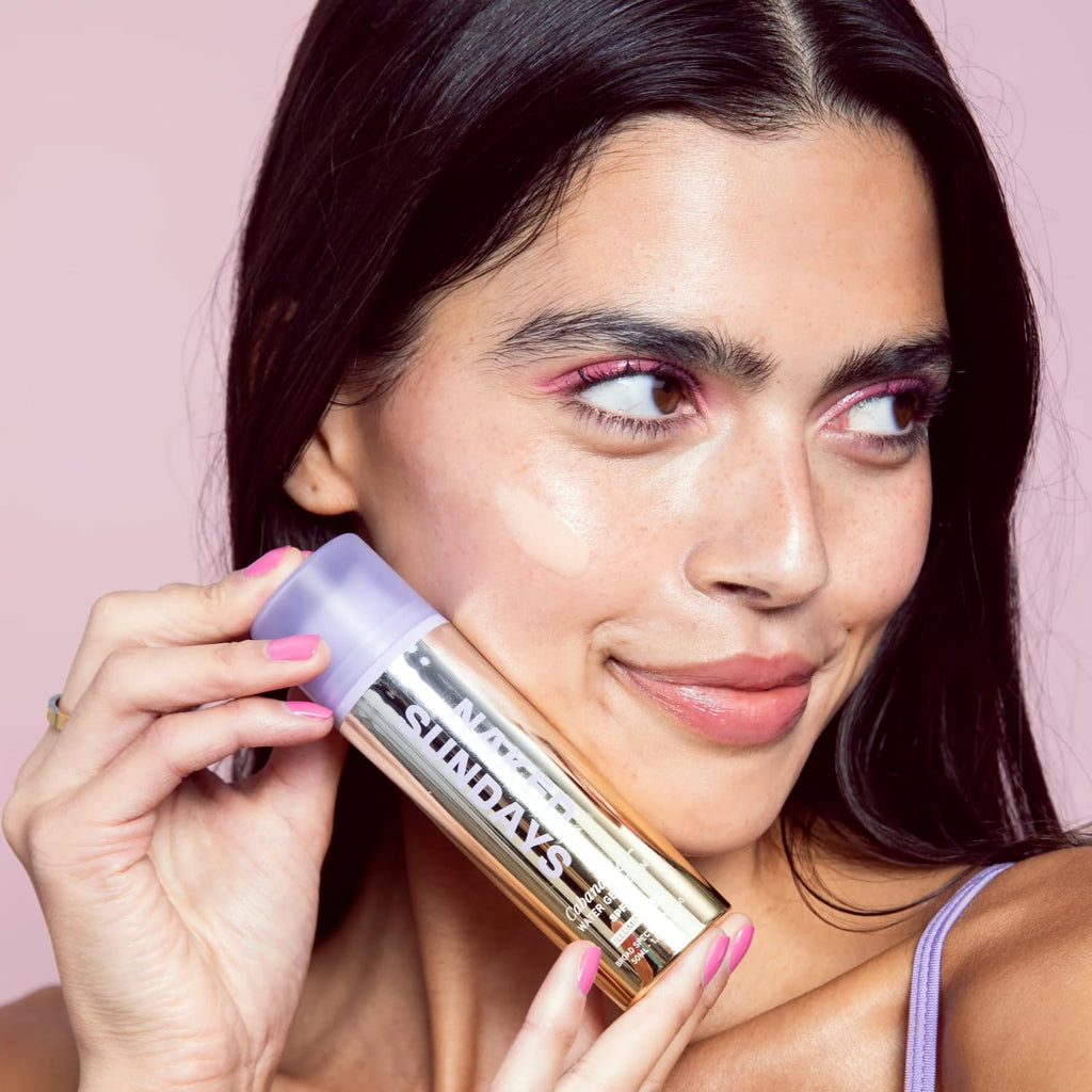 Naked Sundays CabanaClear SPF 50 Illuminating Sunscreen Serum for Face, Hydrating Water-Gel SPF, Radiant Glow Makeup Primer, Broad Spectrum UVA/UVB Protection, Silicone-Free, 50ml