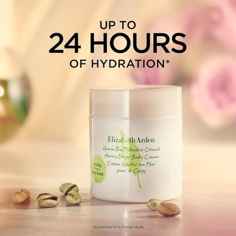 Elizabeth Arden Green Tea Body Cream - Pistachio Crunch Honey Drops Moisturizer for Dry Skin | 16.9 oz