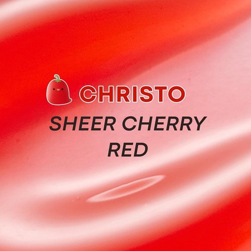 TONYMOLY x Squishmallows Christo Lip Gloss Keychain - Hydrating Sheer Cherry Red Tint, 11ml