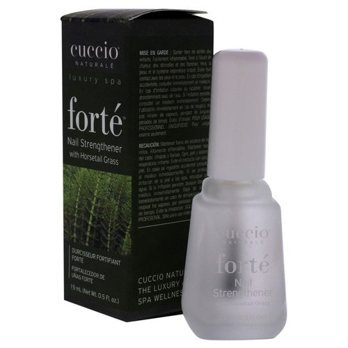 Cuccio Naturale Forte Nail Strengthener Treatment - With Horsetail Grass - Protects Against Cracking, Splitting And Breakage - Nutrient Rich Formula Makes Finger And Toenails More Pliable - 0.5 Oz