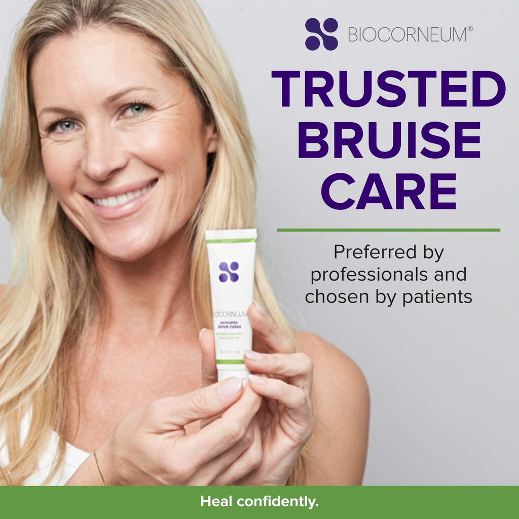 BIOCORNEUM Advanced Bruise Cream 1oz – Professional-Grade Arnica & Vitamin K Cream for Visible Skin Recovery – Botanical Formula with Vitamin E, Green Tea Extract & More – Lightweight, Fast-Absorbing