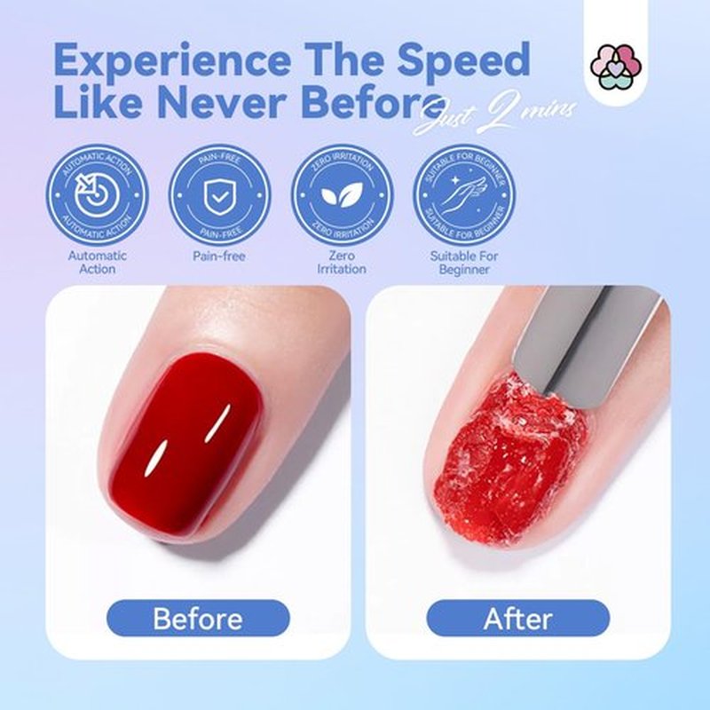 SAVILAND Gel Nail Polish Remover with Tools: 2PCS Gel Polish Remover for Nails No Need Soaking or Wrapping 30ml Gels Nail Remover Quick & Easy Removal in 2-3 min for Home Nails Art DIY