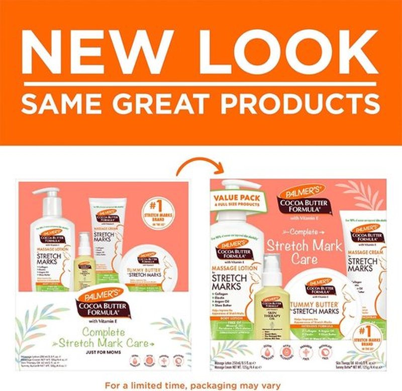 Palmer's Cocoa Butter Formula Pregnancy Skin Care Kit - 4 Piece Set for Stretch Marks & Scars