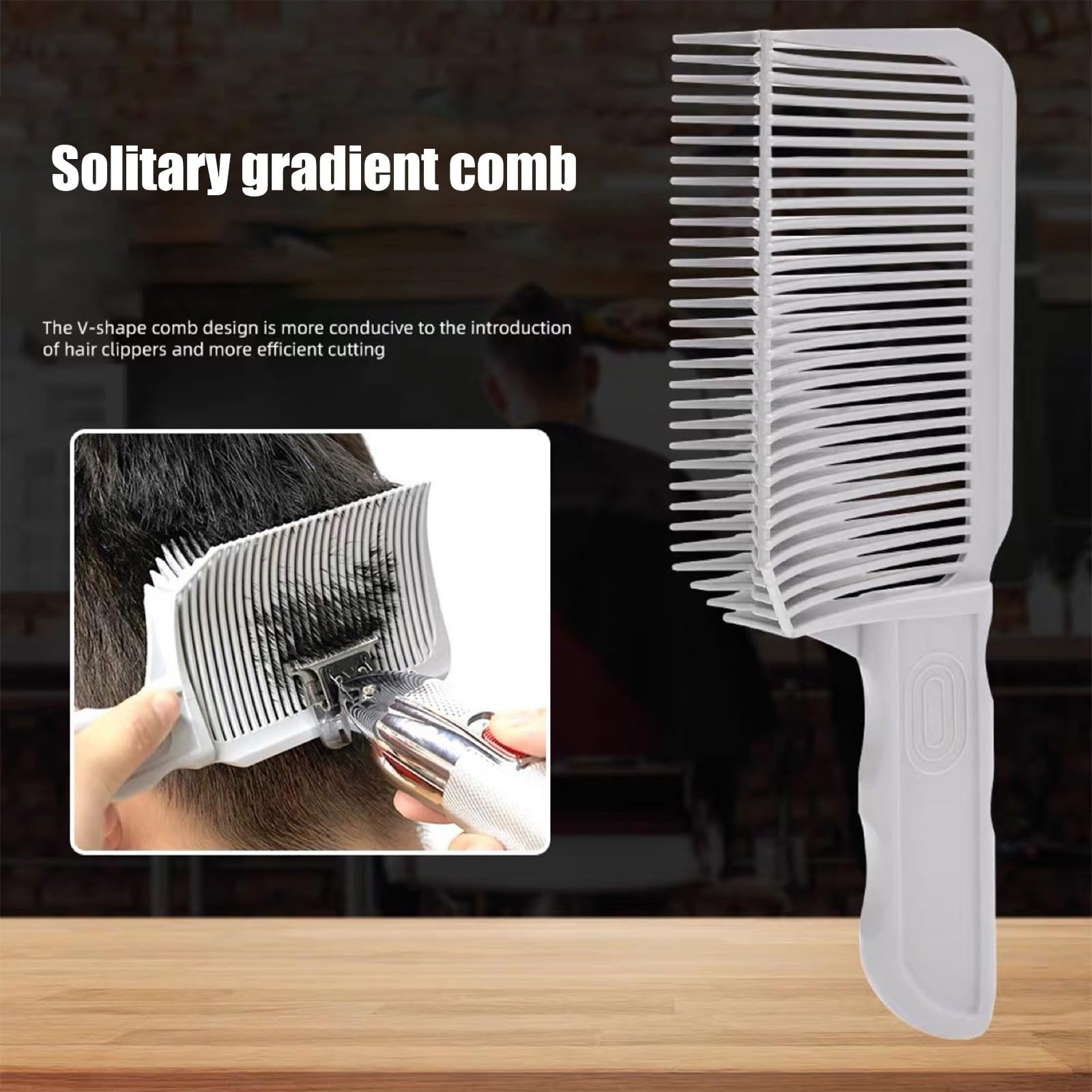 2Pcs Barber Fade Combs Ergonomic Flat Top Combs Gradienter Precise Hairdressing Tool For Precise Haircuts And Styling