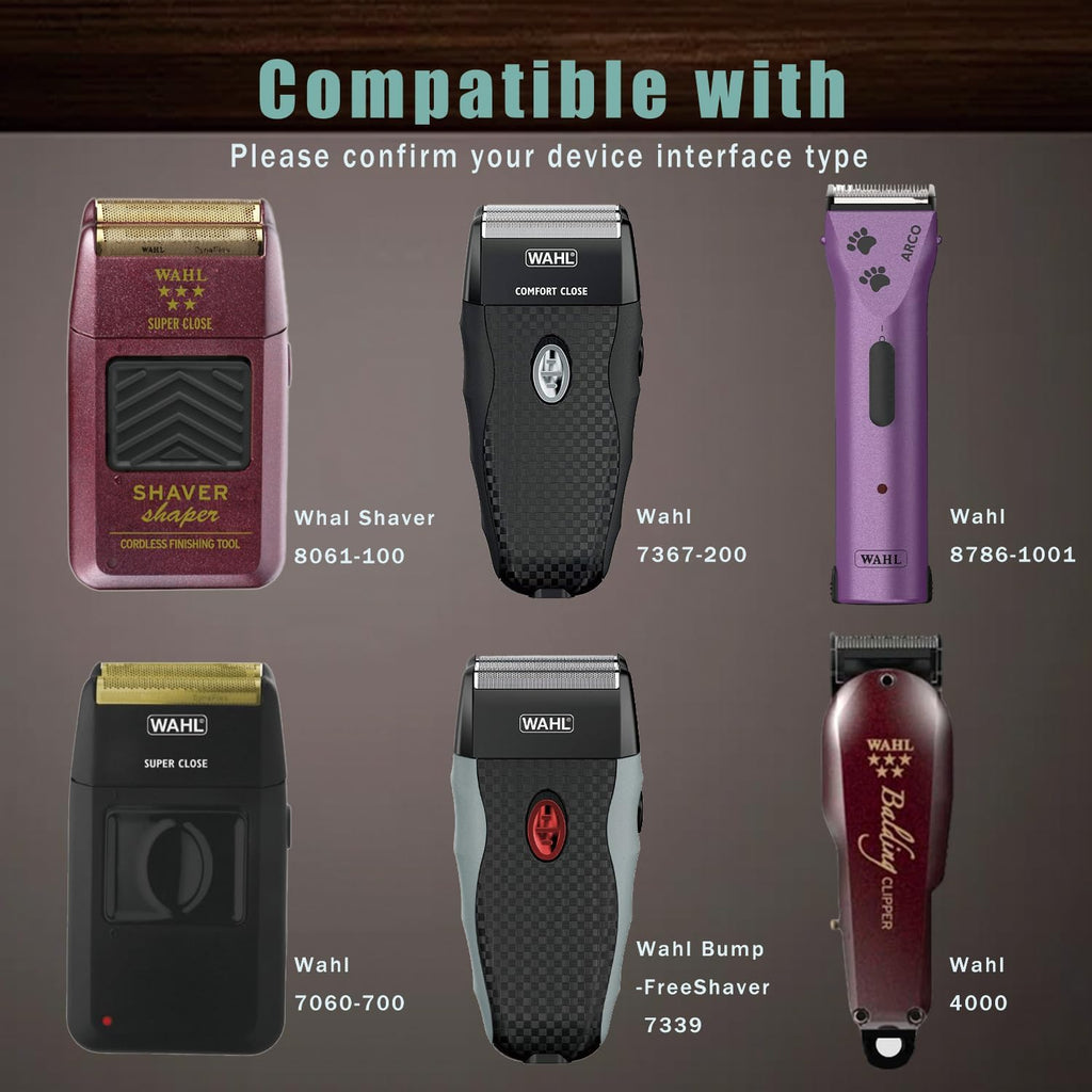 Wahl Charger Replacement - 2V Power Cord for Wahl Shaver & Trimmer Models 8061, 8163, 8786 & More