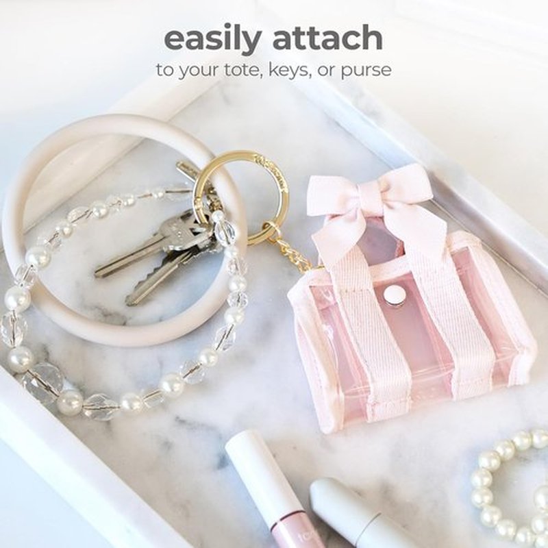 Case-Mate Jelly Tote Bag Keychain - Cute Charm for Handbags, Backpacks & Keys | Stylish Labubu Accessory