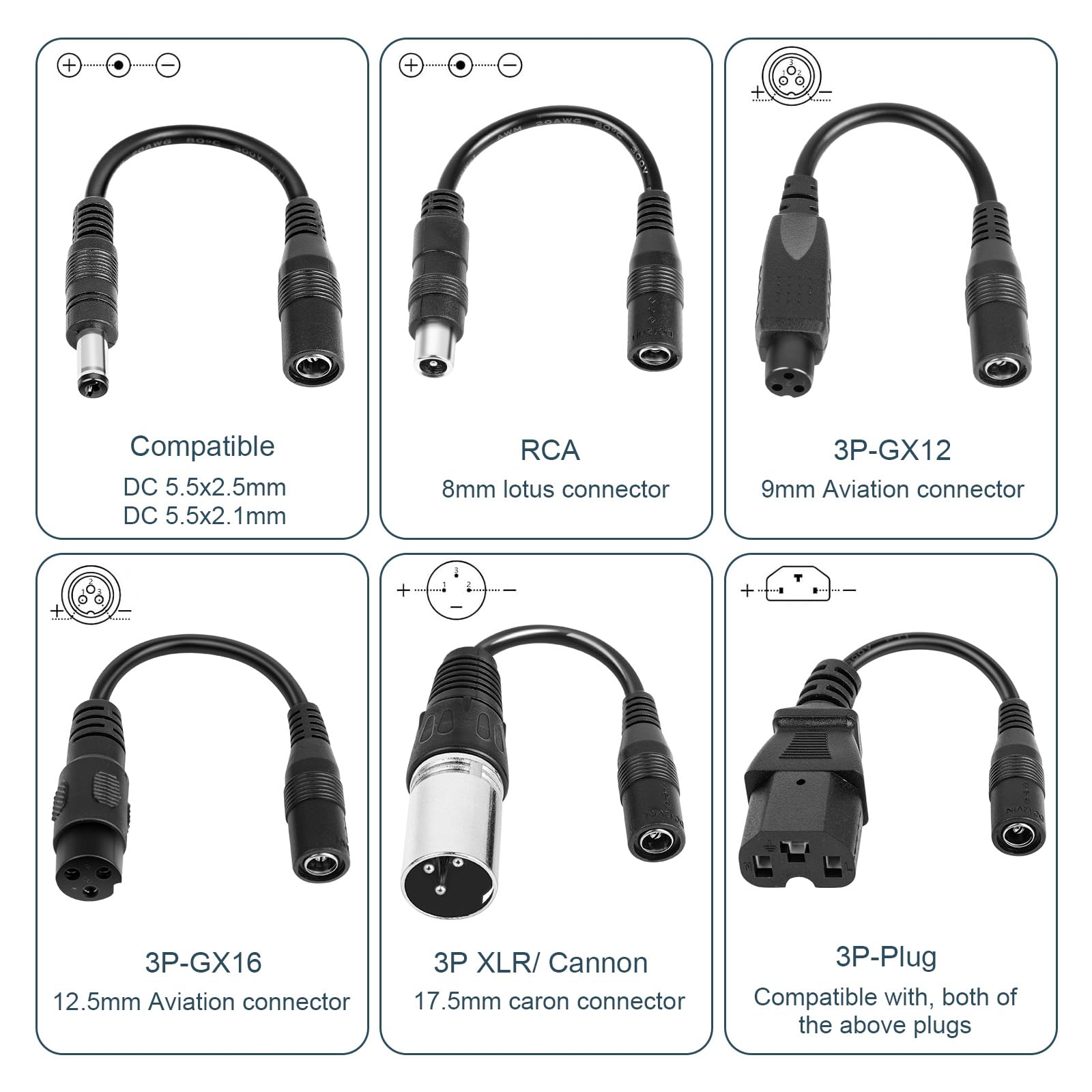 42V 2A Electric Scooter Charger Universal Replacement with 7 Plugs, Compatible with GOTRAX/Jetson/Voyage Charger for 36V 10S Li-ion Battery.