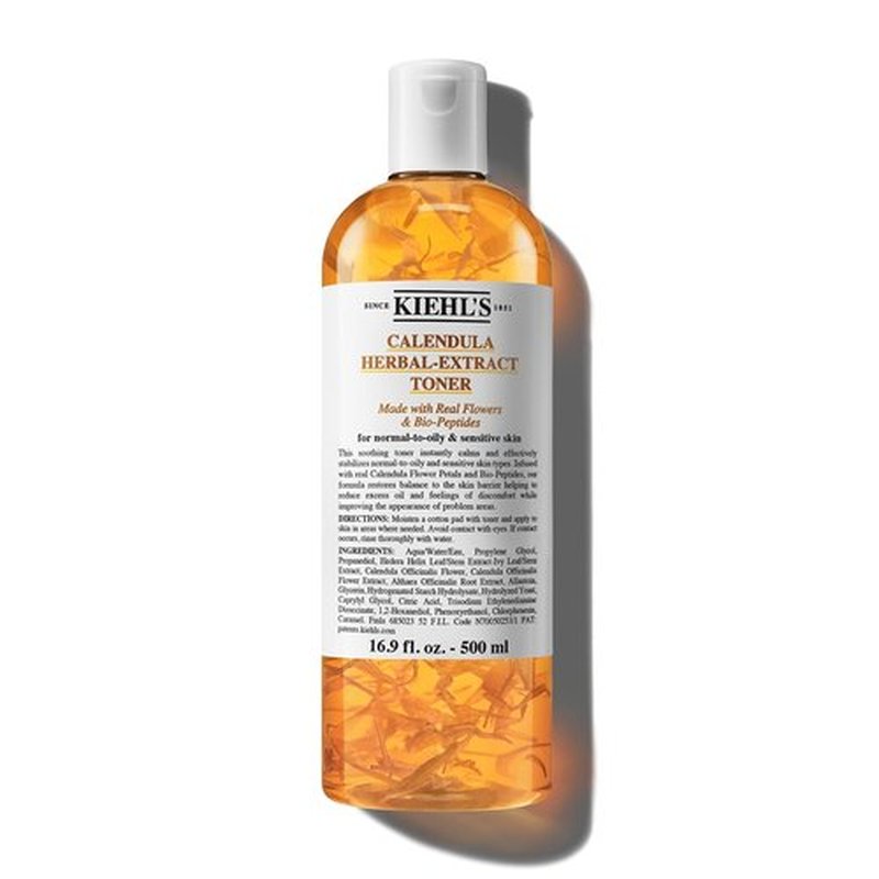 Kiehl's Calendula Herbal Extract Toner - Soothing Alcohol-Free Facial Toner for Normal to Oily Skin | Reduces Redness & Improves Texture