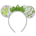 Viwind Bow Ear Headbands for Women Girls, Princess Tiana Costume Hairbands Mouse Ear Headbands for Adult Tiana Accessories