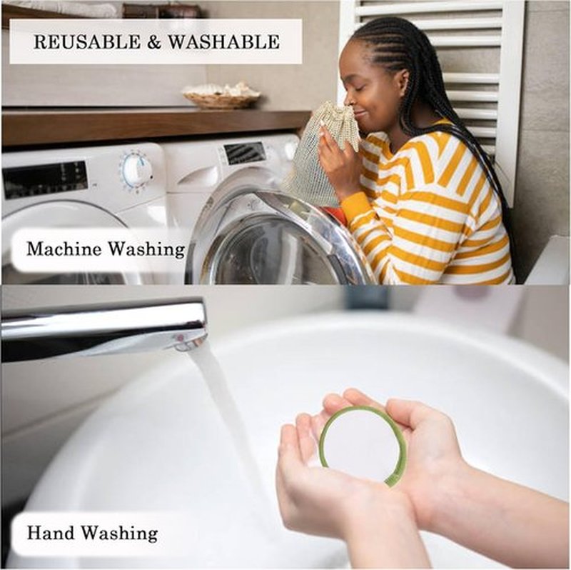 Skiennix Reusable Makeup Remover Pads - 30 Soft Bamboo Cotton Rounds with Washable Mesh Bag