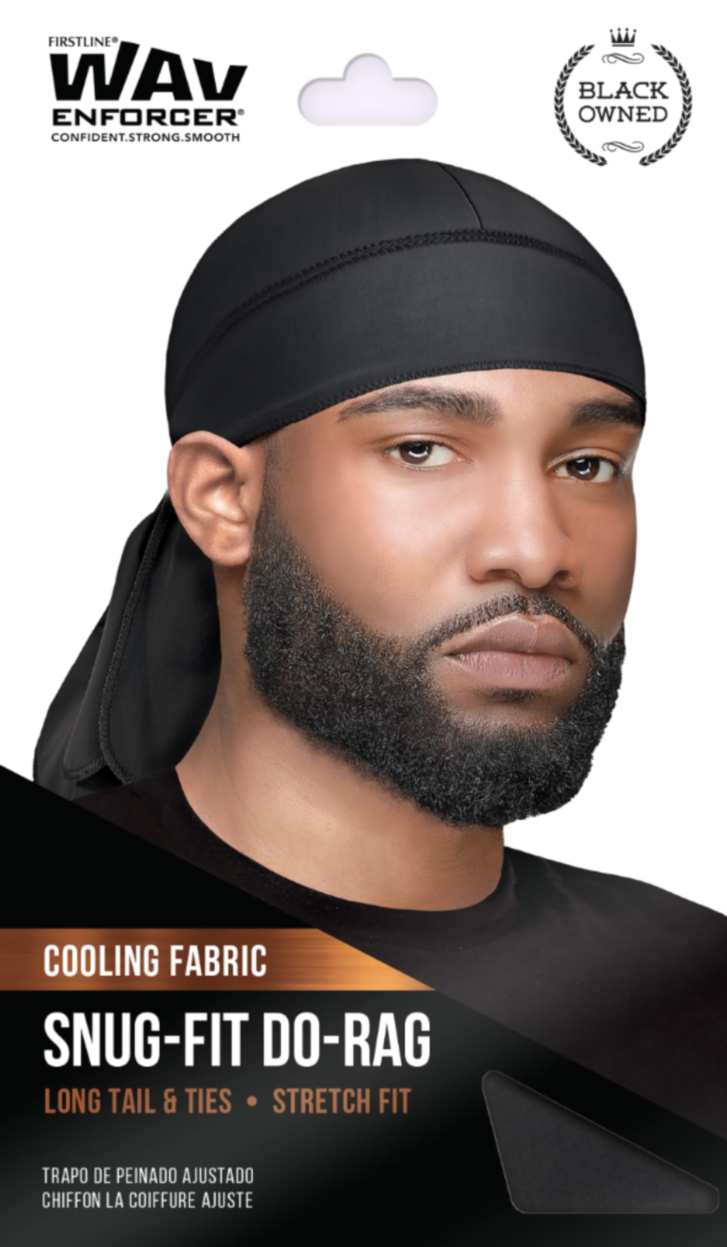 WavEnforcer 106 Snug Fit Do-Rag, Black
