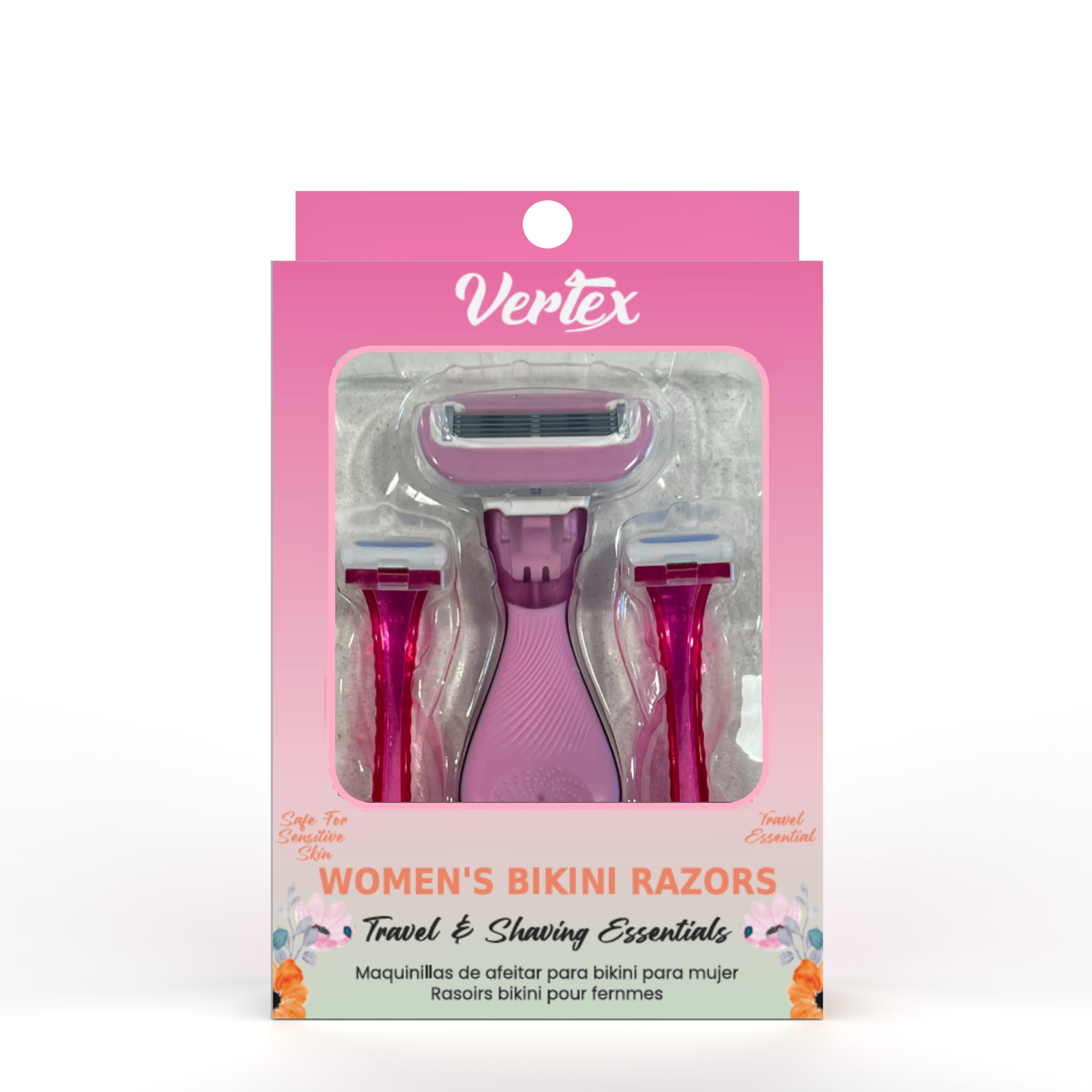Bikini Razors Shaver For Sensitive Skin For Women Pubic Hair Lines Women's Disposable Under Arm Razors No Irritation Trimmer