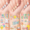 Easter Temporary Tattoos for Kids 100 Metallic Easter Tatoos, Easter Trinkets Non Candy Easter Egg Fillers Stuffers Bulk Giveaways Easter Basket Religious Goodie Bags Toys, Class Prize Party Favors