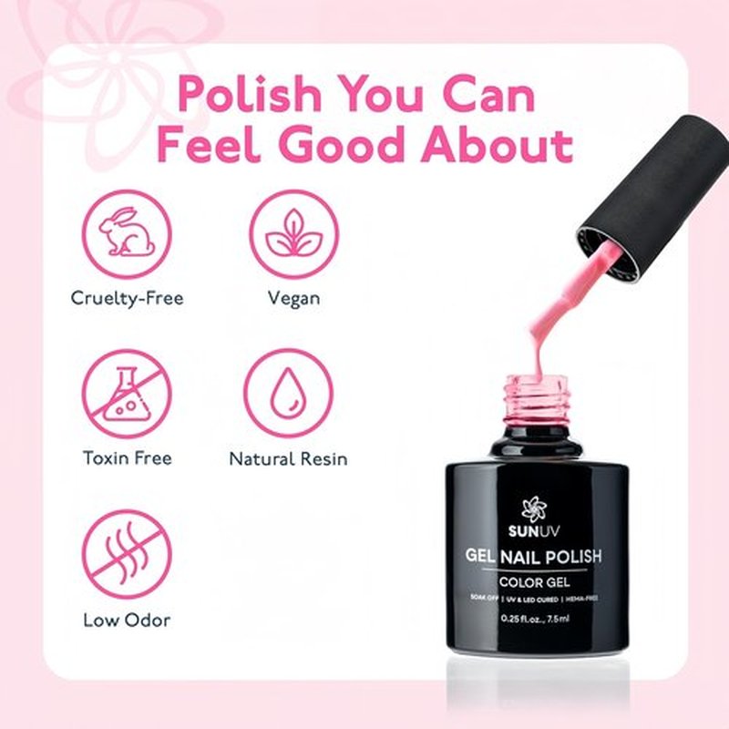 SUNUV 16 Color Gel Nail Polish Kit with Base Top Coat,White Black Pink Nude Silver Glitters Gel Polish Set, Manicure Set Salon DIY Home Gift